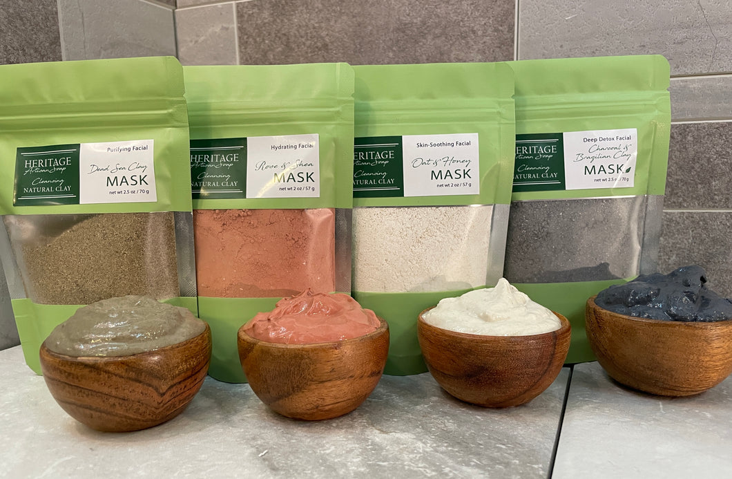 Natural Clay Mask Set