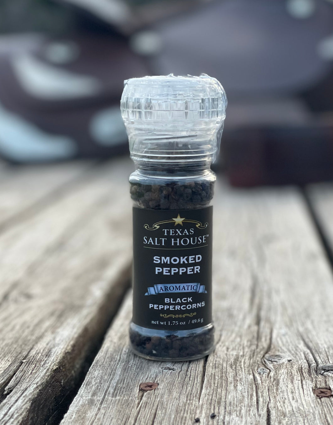 Smoked Black Peppercorn Grinder