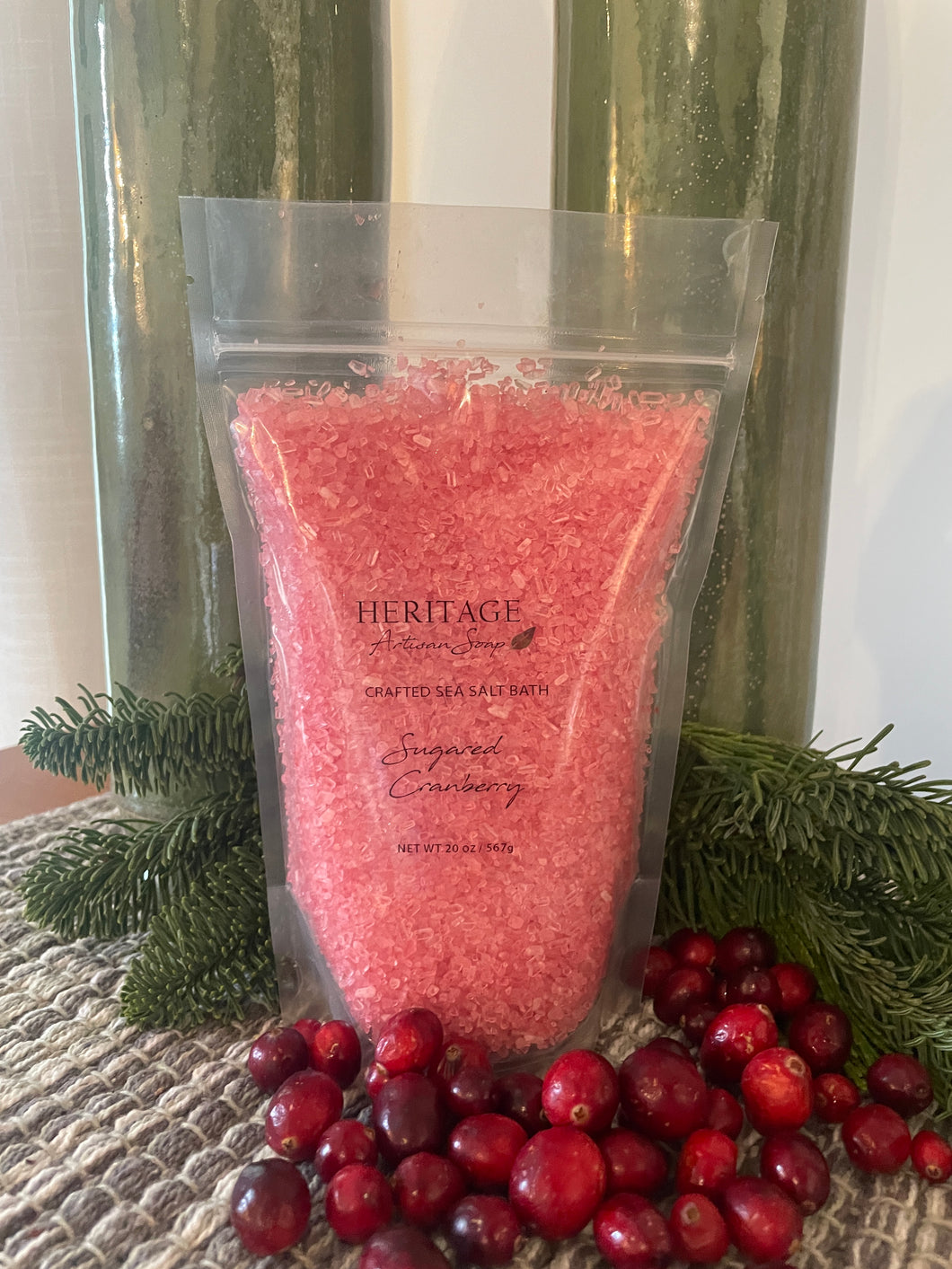 Sugared Cranberry Artisan Bath Salt