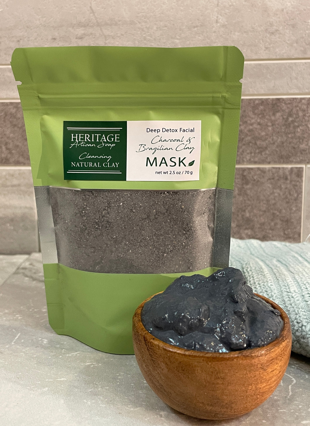 Charcoal & Brazilian Clay Facial Mask