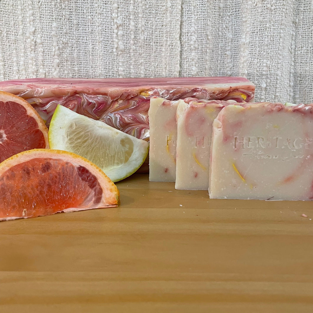 Sunlit Grapefruit Soap with goats milk