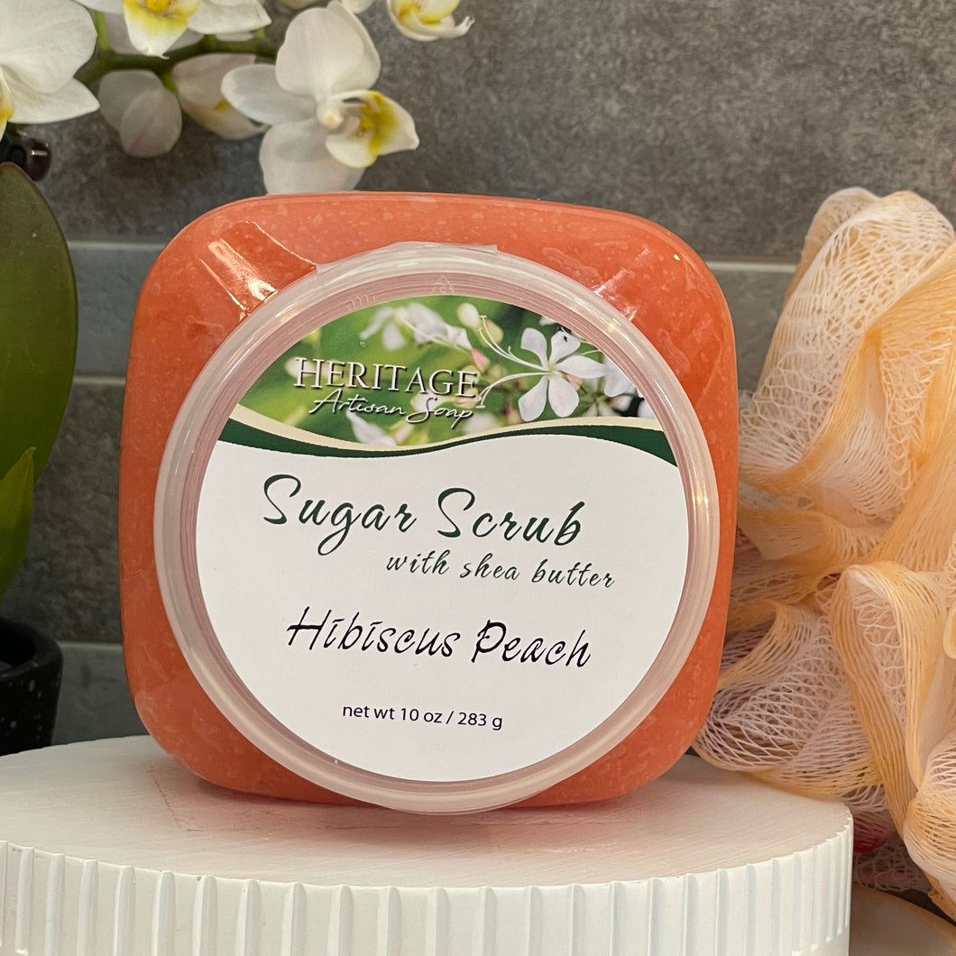 Hibiscus Peach Sugar Scrub